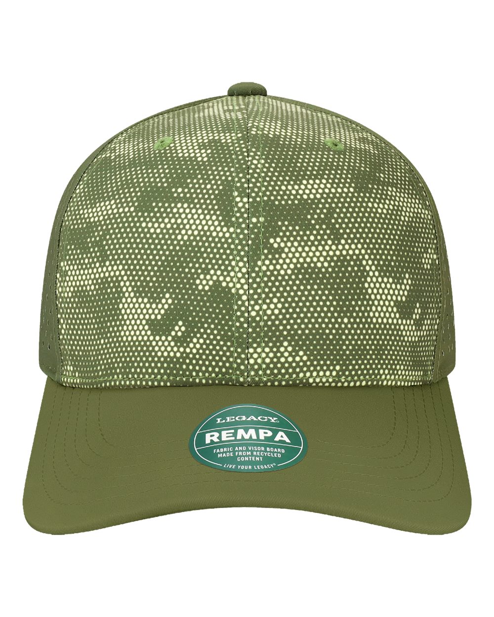 Front View of Army Camo Dots Reclaim Mid-Pro Adjustable Cap - REMPA