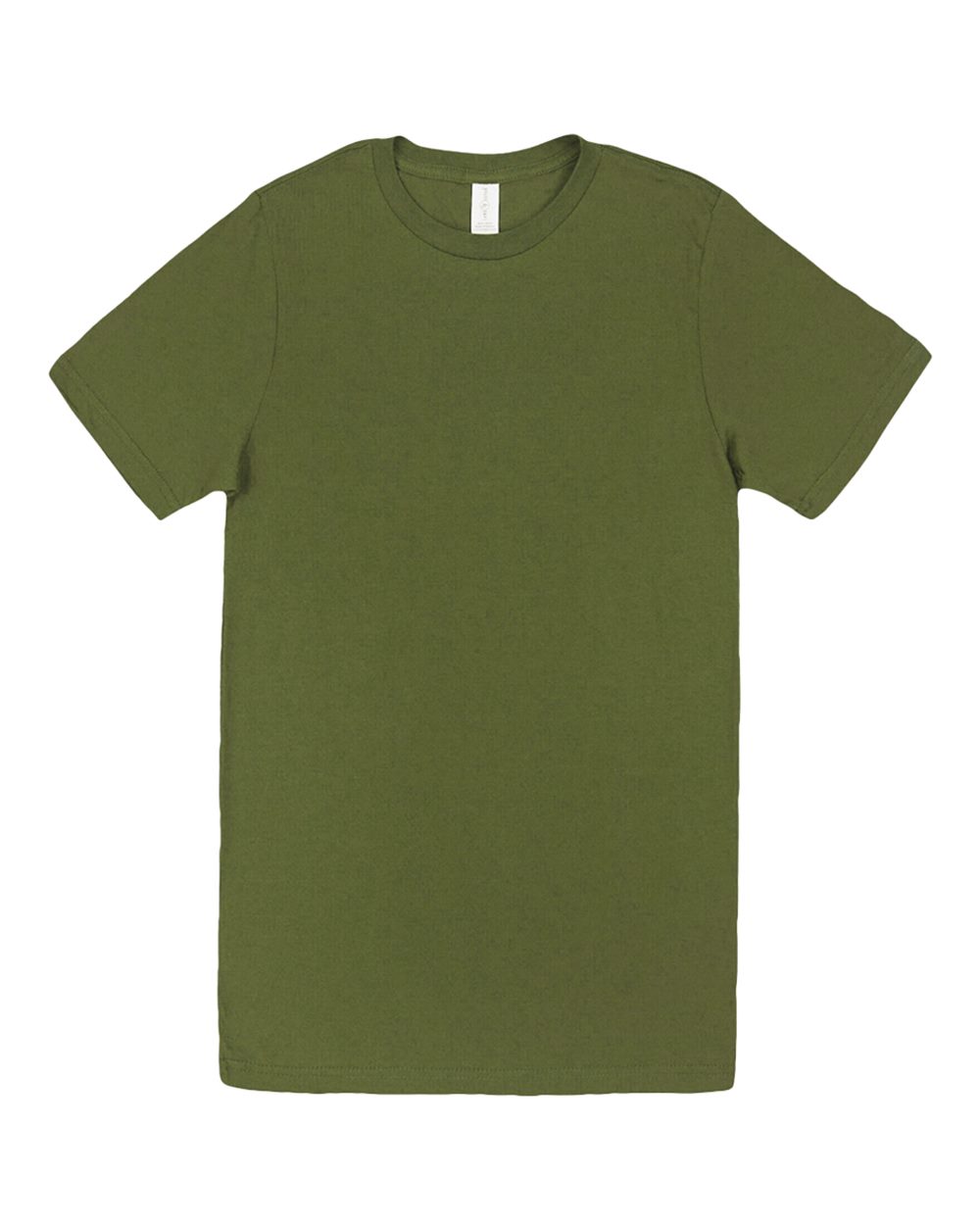 Front View of Army Green Deluxe T-Shirt - LS15000