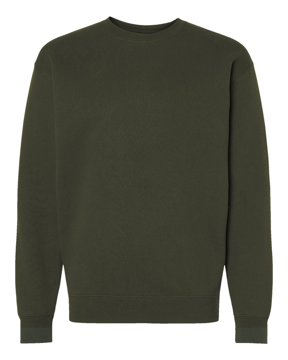 Front View of Army Heavyweight Crewneck Sweatshirt - IND3000