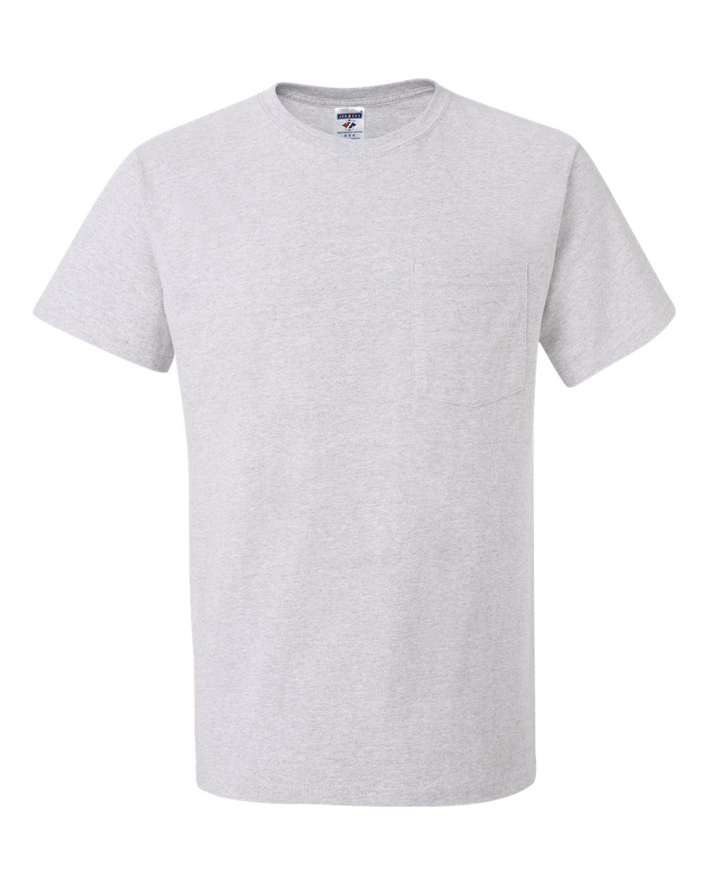 Front View of Ash Dri-Power® 50/50 Pocket T-Shirt - 29MPR