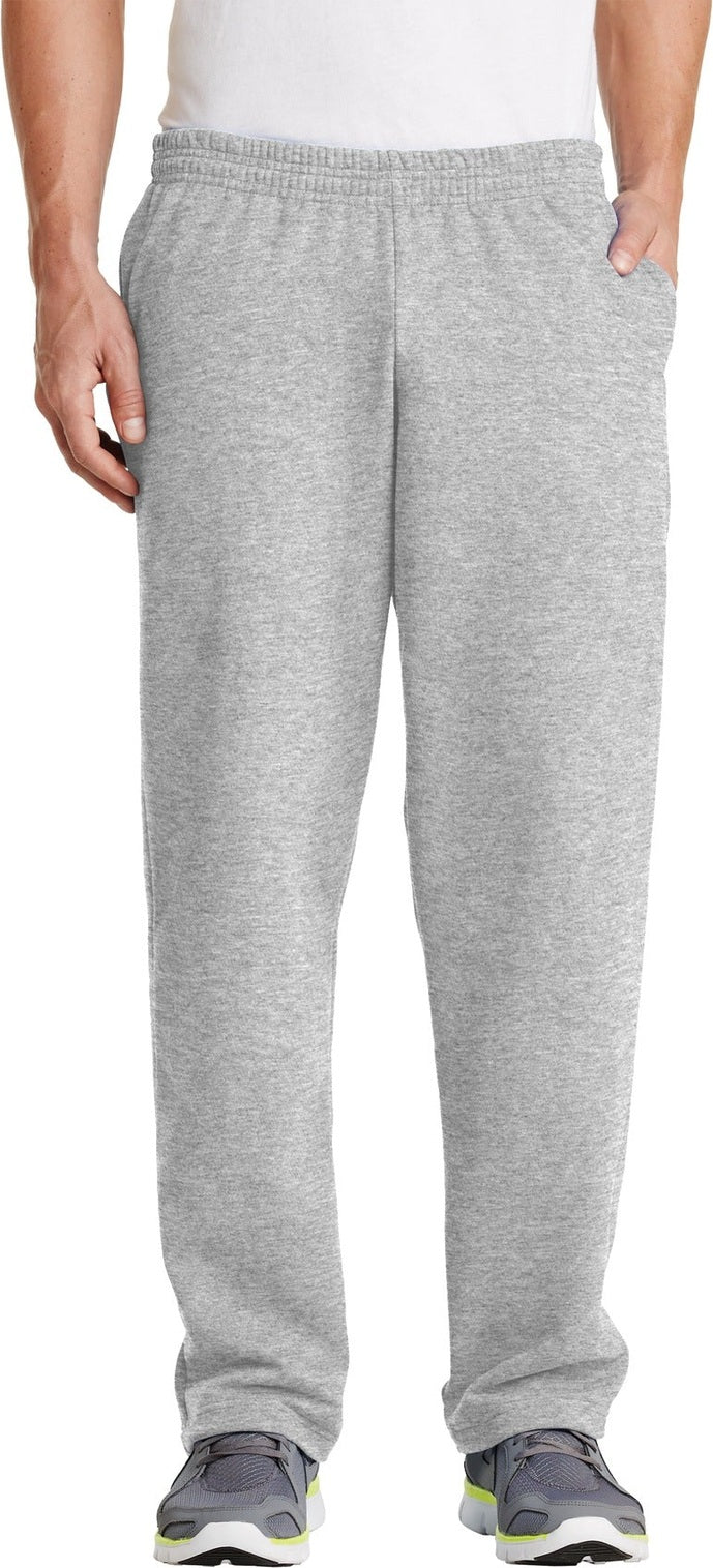 Front View of Ash Port & Co Core Fleece Sweatpant with Pockets. PC78P