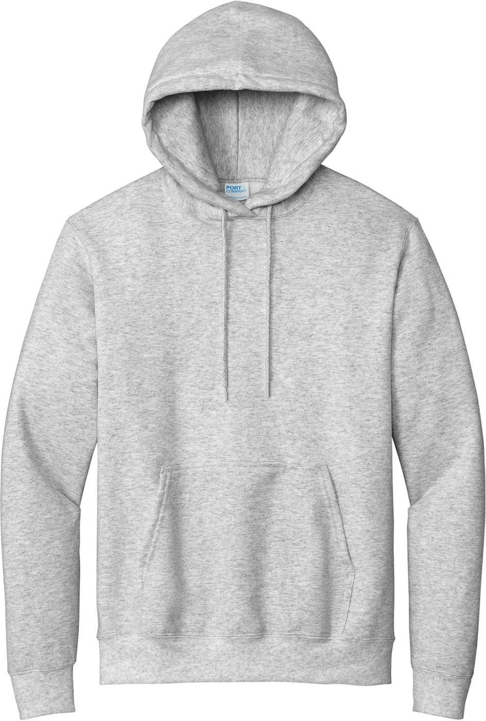Front View of Ash Port & Co Tall Essential Fleece Pullover Hooded Sweatshirt. PC90HT