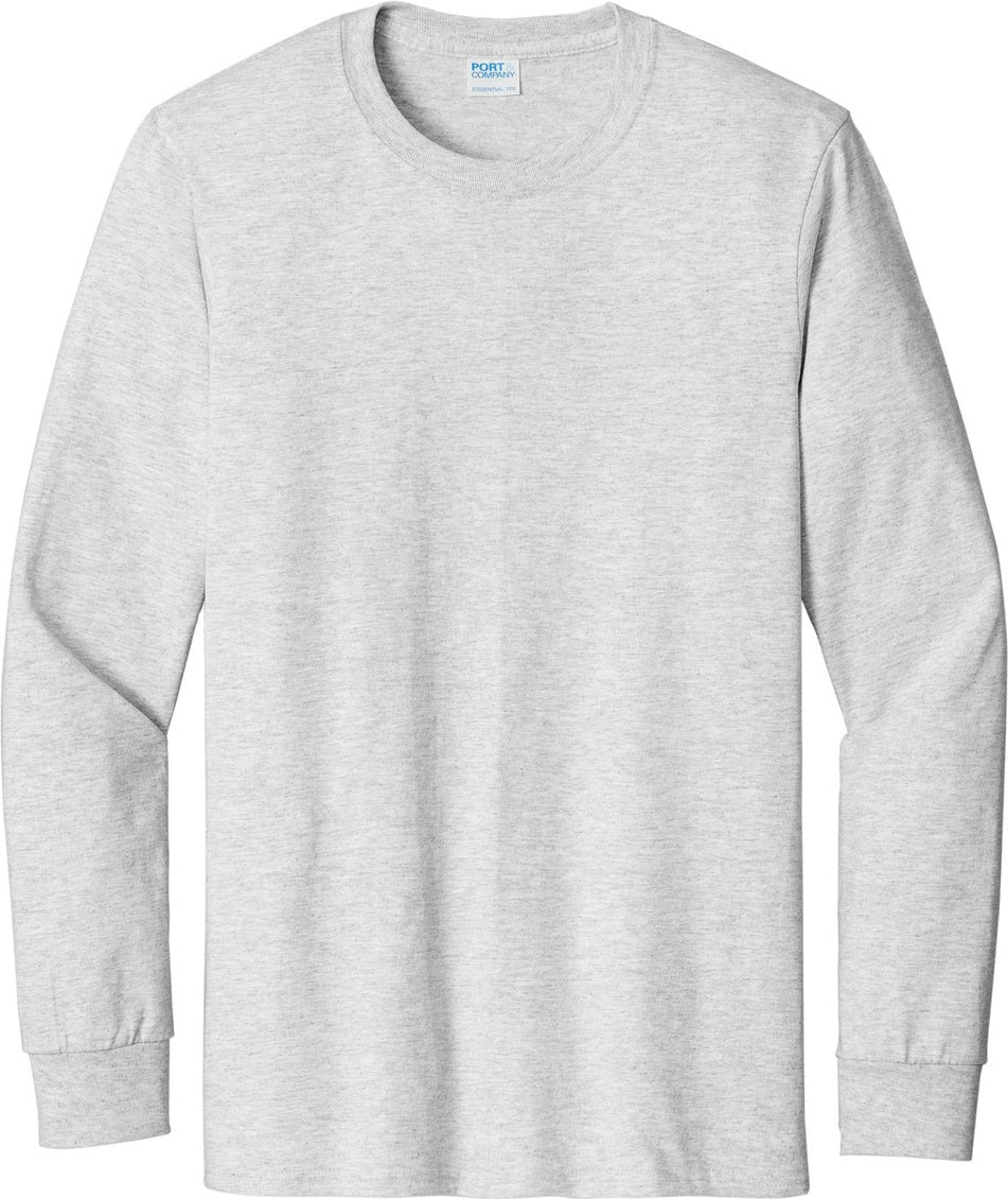 Front View of Ash Port & Co Tall Long Sleeve Essential Tee. PC61LST