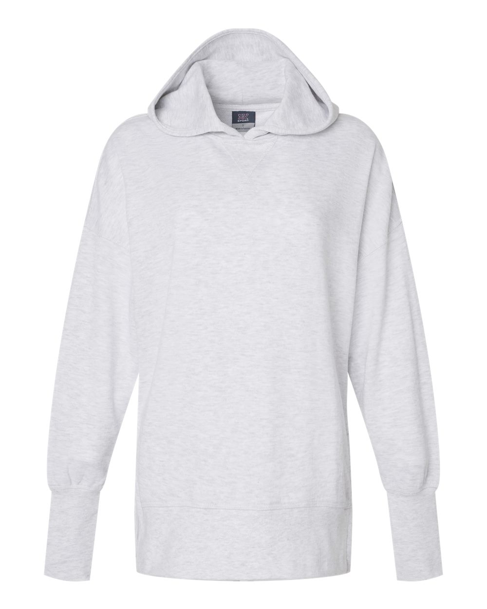 Front View of Ash Women&#39;s French Terry Hooded Sweatshirt - W23720
