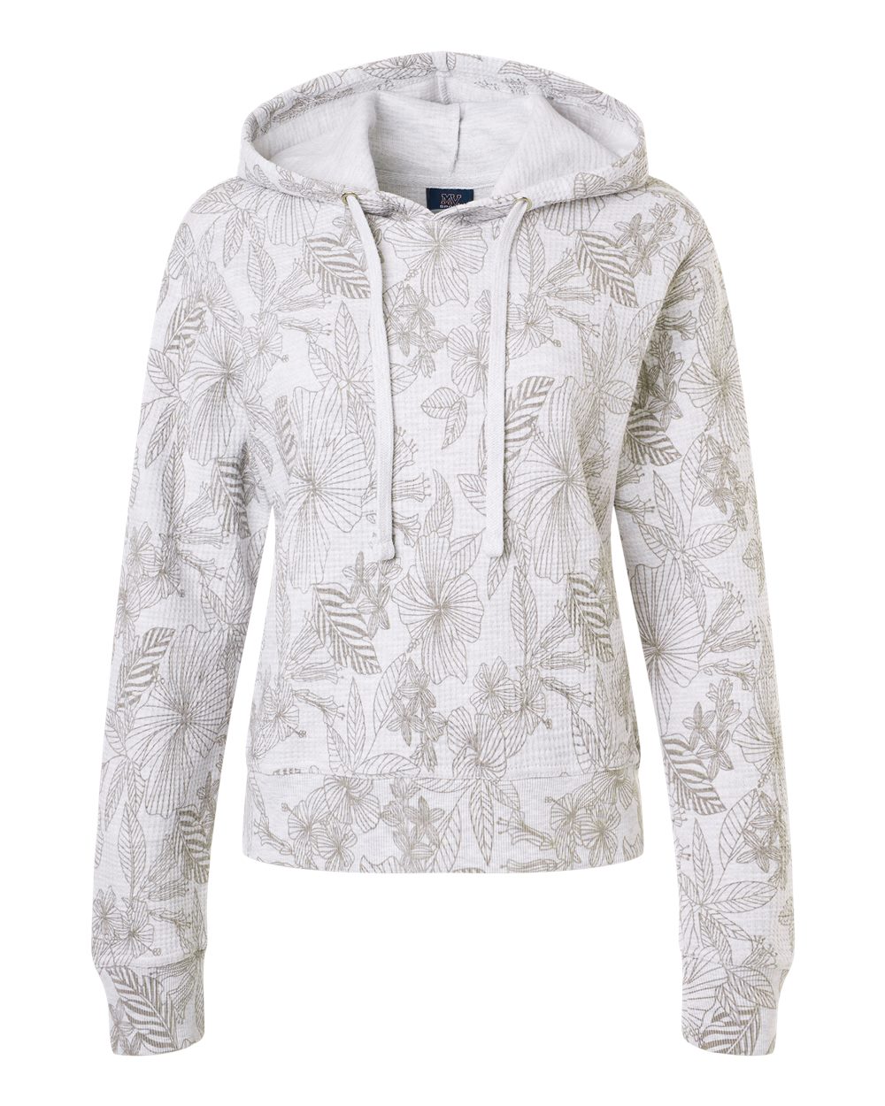 Front View of Ash Women's Maddie Floral Print Hooded Sweatshirt - W24105