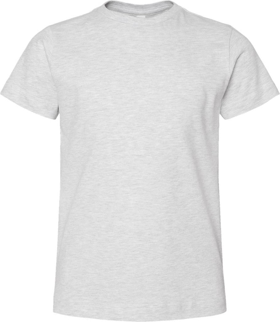 Front View of Ash Youth Fine Jersey Tee - 6101