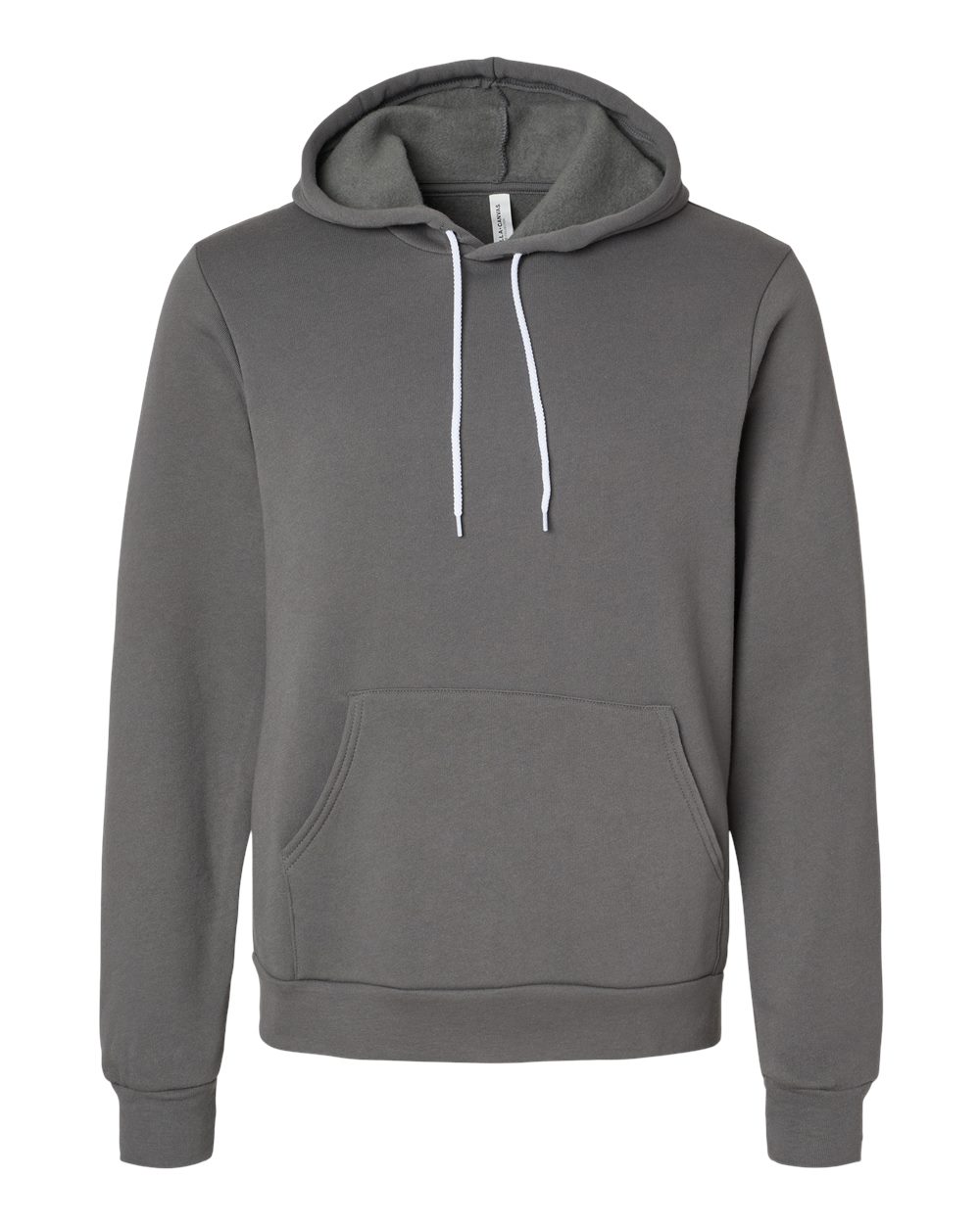 Front View of Asphalt Sponge Fleece Hoodie - 3719