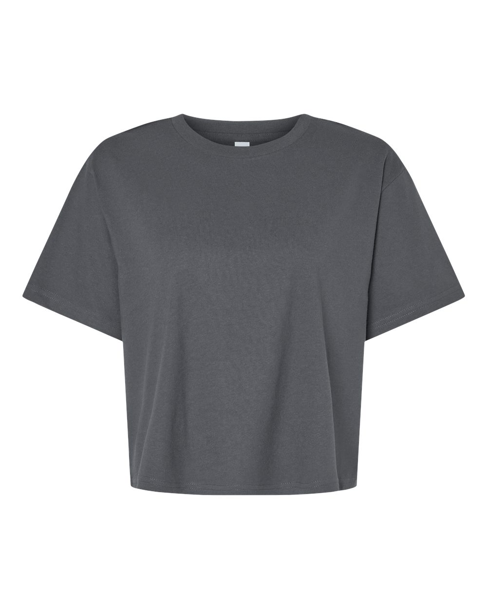 Front View of Asphalt Women&#39;s Fine Jersey Boxy Tee - 102