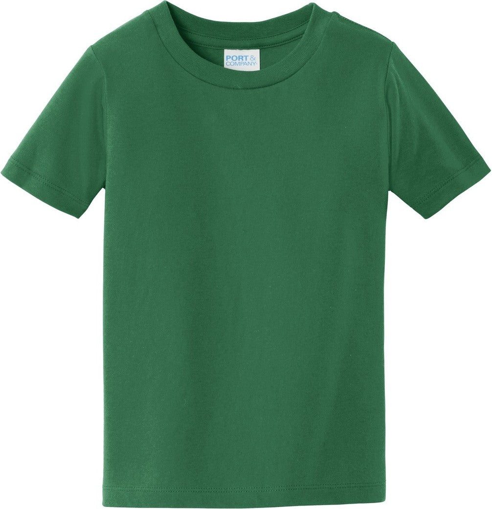 Front View of Athl Kelly Port & Co Toddler Fan Favorite Tee. PC450TD