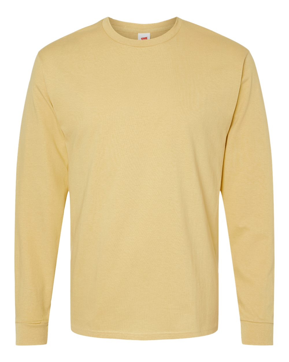 Front View of Athletic Gold Essential-T Long Sleeve T-Shirt - 5286