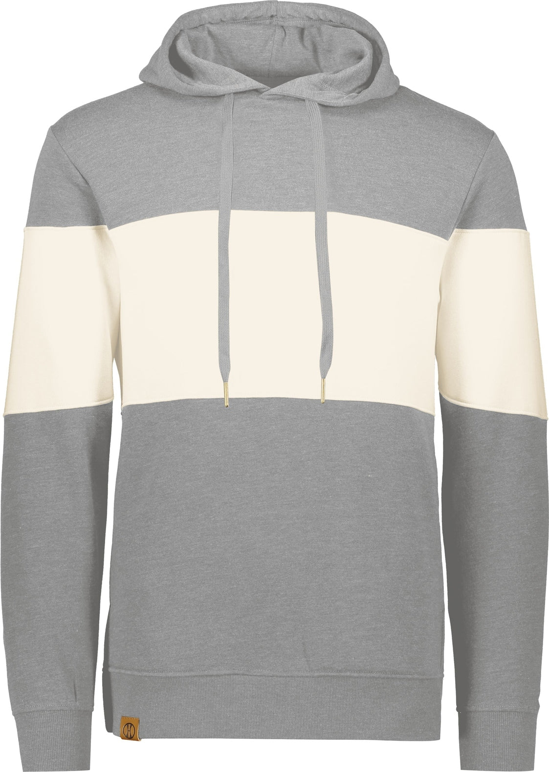 Front View of ATHLETIC GREY HEATHER/BIRCH ALL-AMERICAN HOODIE