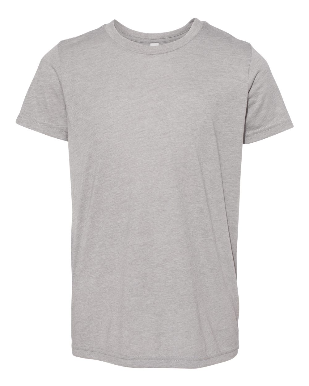 Front View of Athletic Grey Triblend Youth Triblend Tee - 3413Y