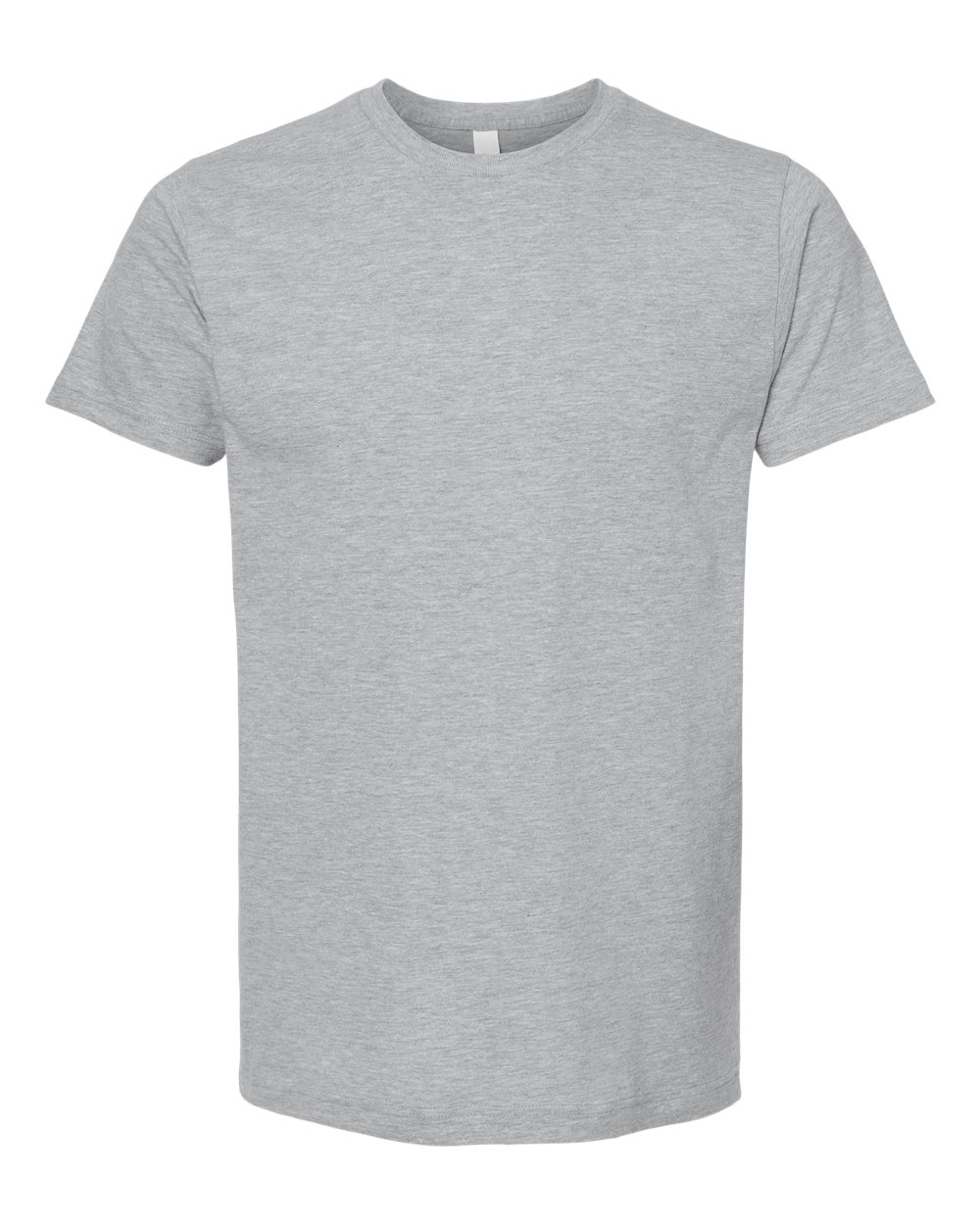 Front View of Athletic Grey Unisex ACE Cotton T-Shirt - 4300 plain