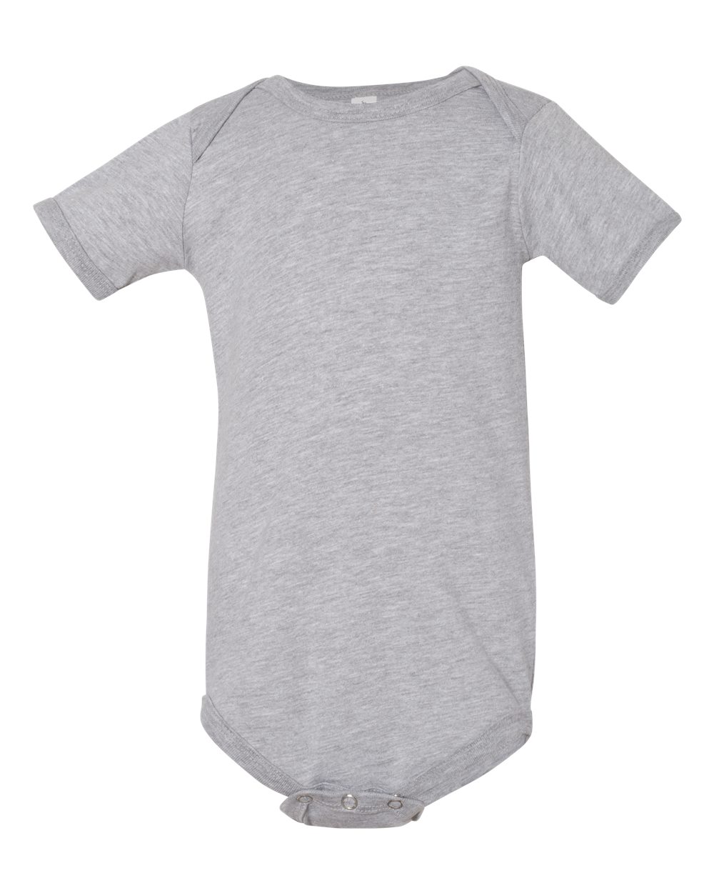 Front View of Athletic Heather Infant Jersey One Piece - 100B