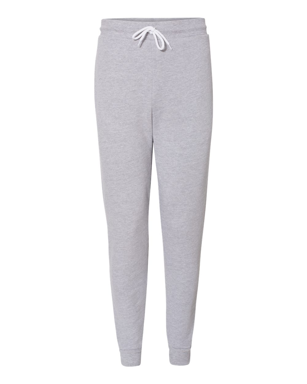 Front View of Athletic Heather Sponge Fleece Jogger Sweatpants - 3727