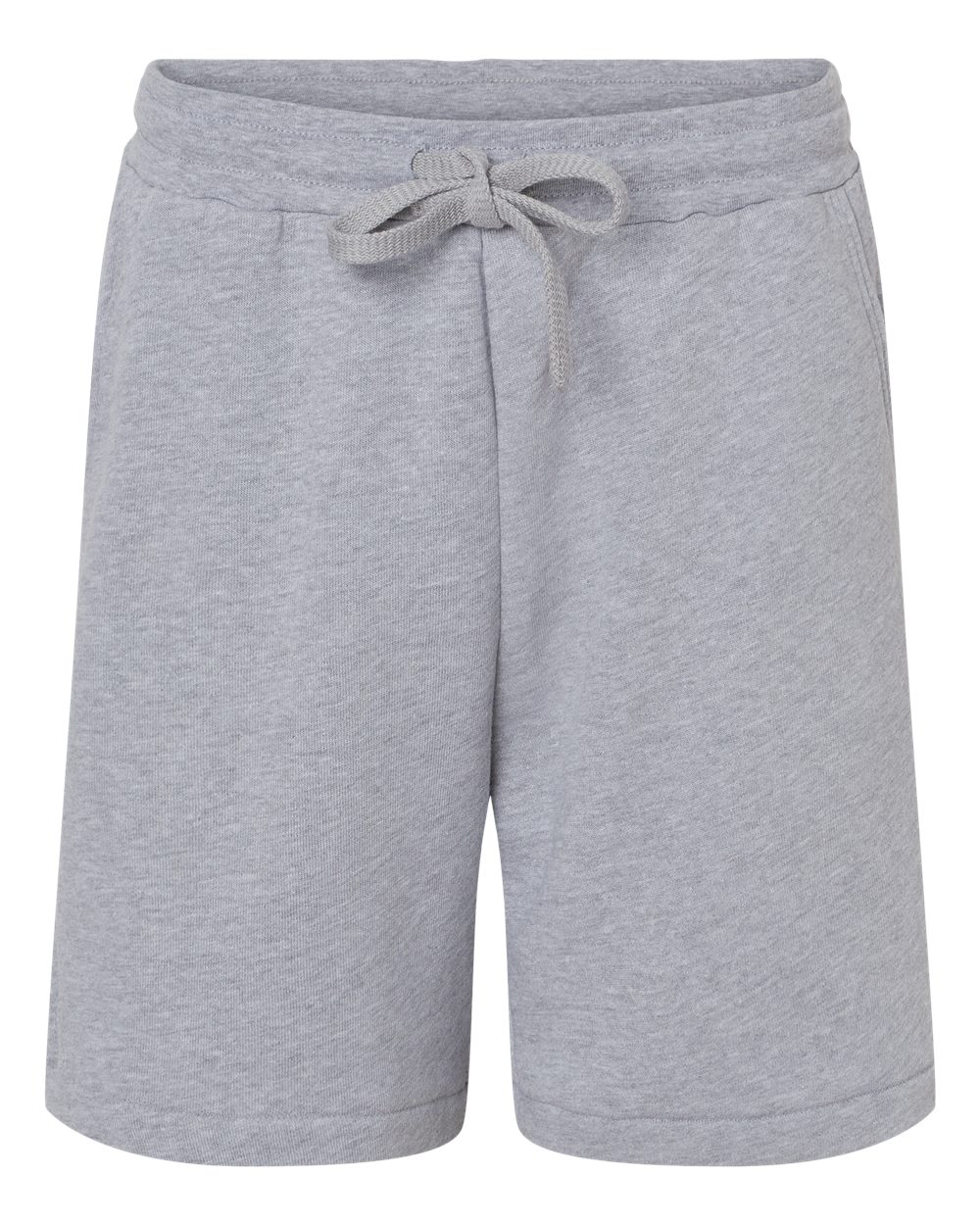 Front View of Athletic Heather Sponge Fleece Shorts - 3724