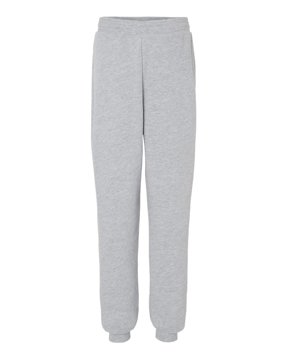 Front View of Athletic Heather Youth Jogger Sweatpants - 3727Y