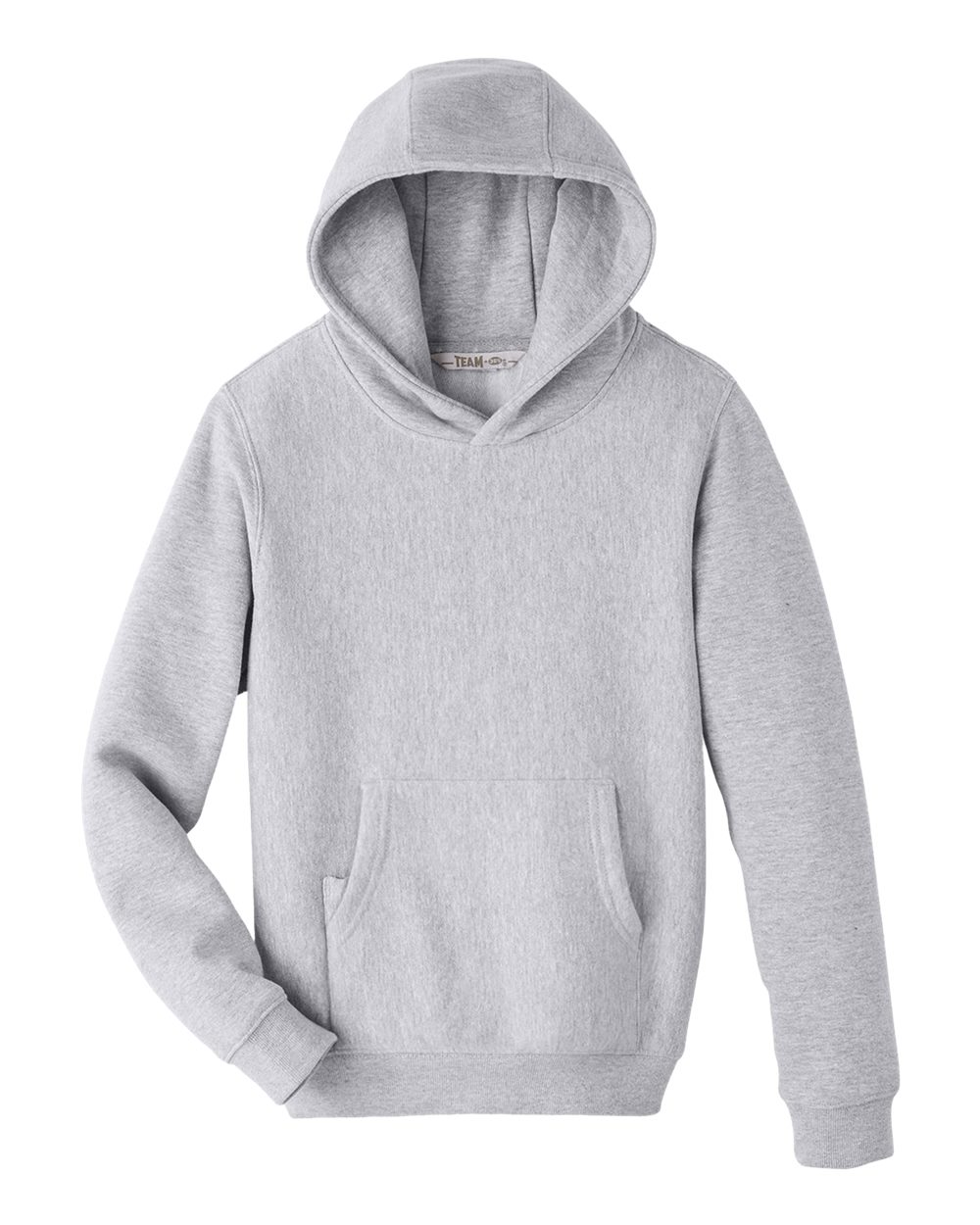 Front View of Athletic Heather Youth Zone HydroSport™ Heavyweight Pullover Hooded Sweatshirt - TT96Y