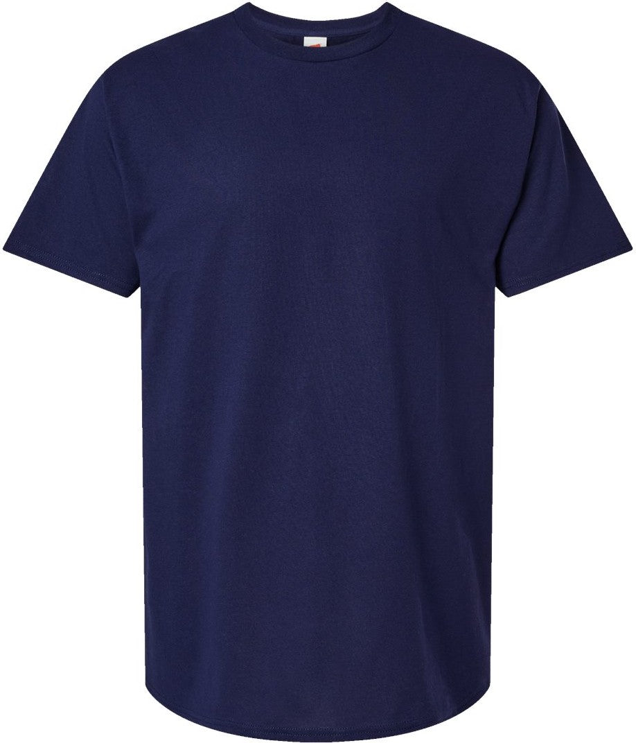 Front View of Athletic Navy Essential-T Tall T-Shirt - 5280T
