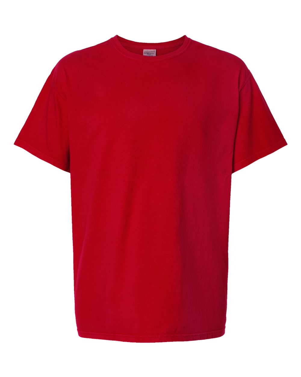 Front View of Athletic Red Garment-Dyed T-Shirt - GDH100