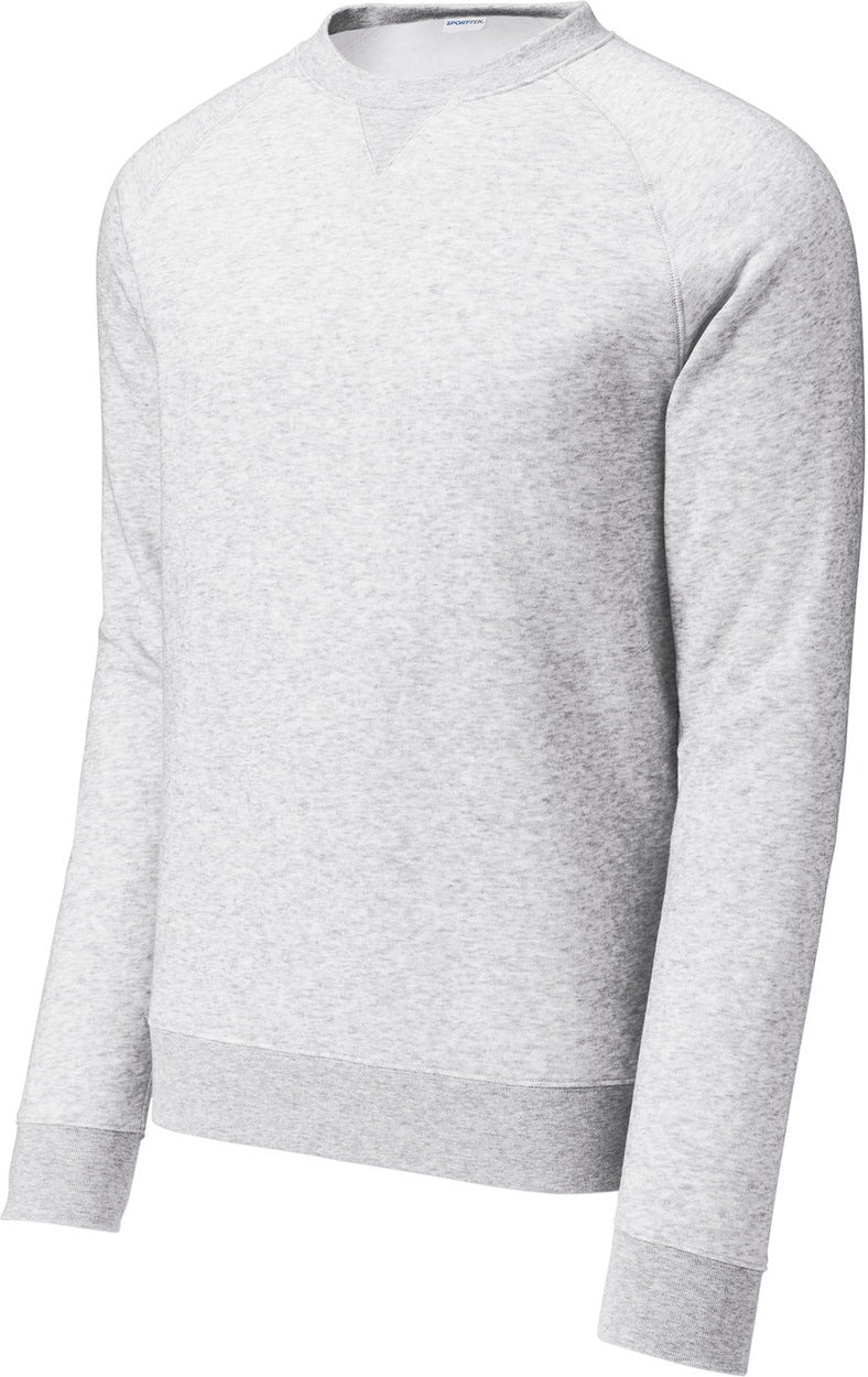 Front View of AthlHthr Sport-Tek Drive Fleece Crewneck STF203