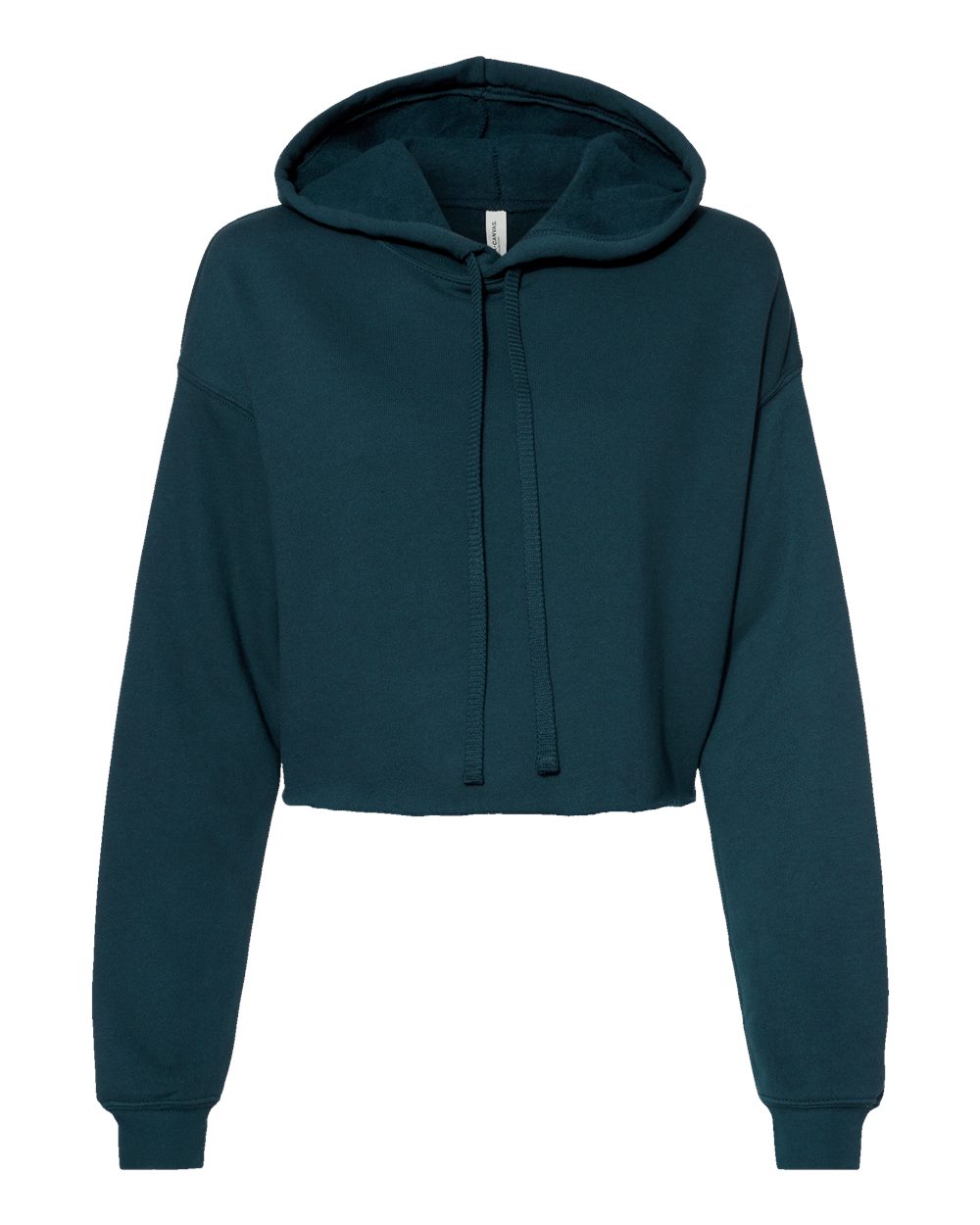 Front View of Atlantic Women's Crop Fleece Hoodie - 7502
