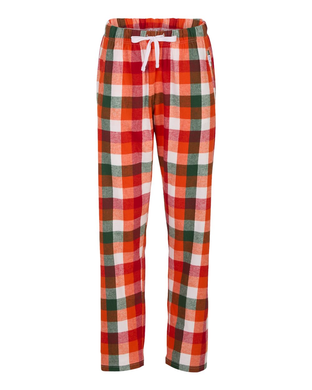 Front View of Autumn Buffalo Check Women's Haley Flannel Pants - BW6620