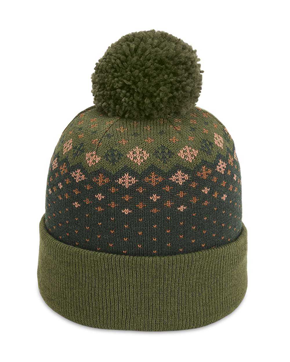 Front View of Avocado The Baniff Cuffed Beanie - 6017