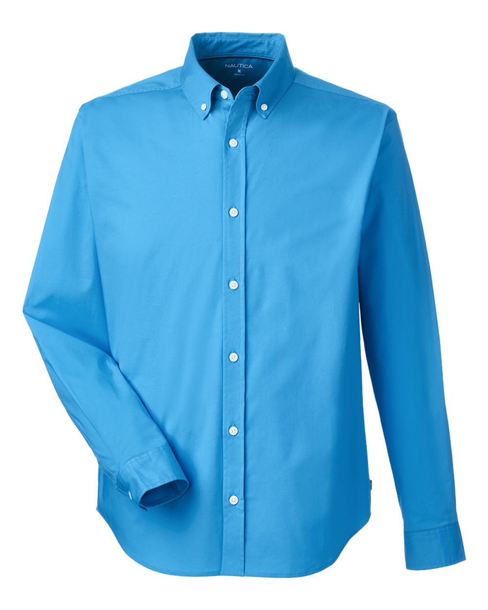Front View of Azure Blue Staysail Shirt - N17170