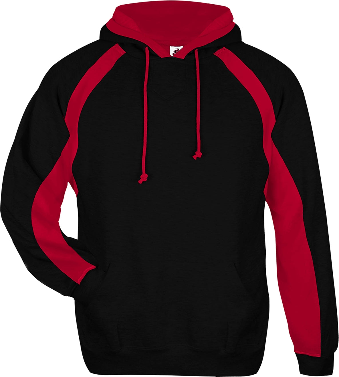Front View of BA BLACK/RED HOOK HOOD