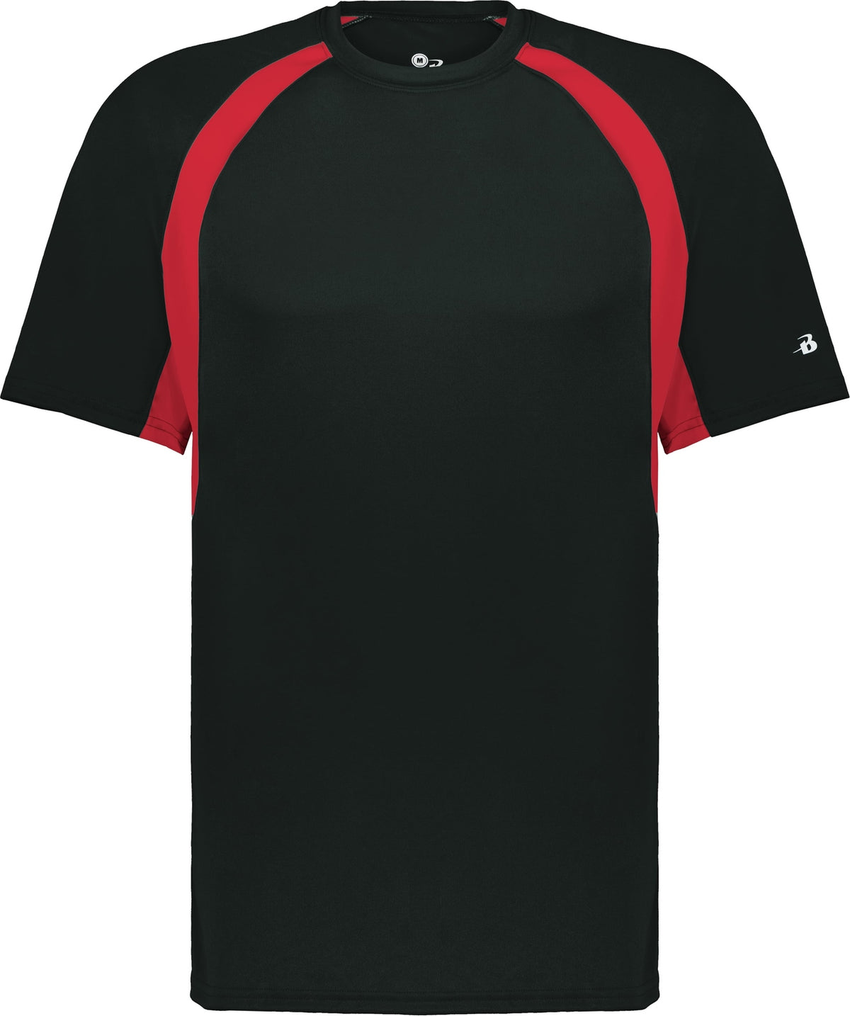Front View of BA BLACK/RED HOOK TEE