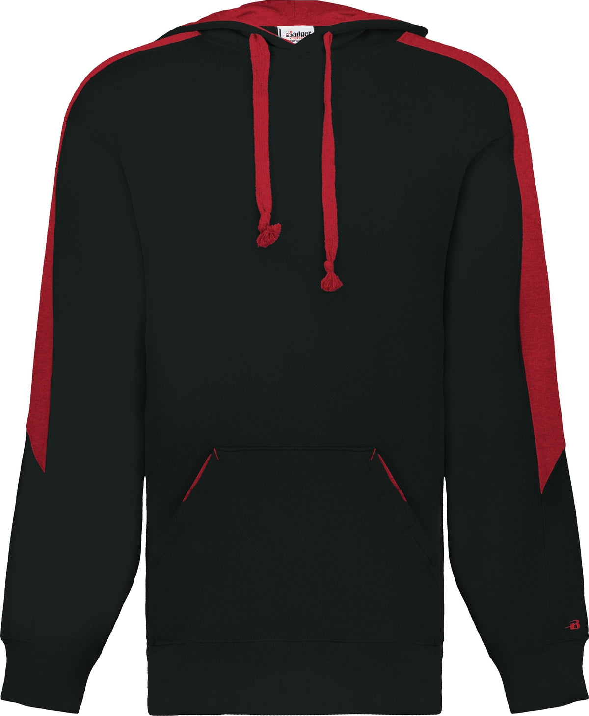 Front View of BA BLACK/RED SABER HOODIE