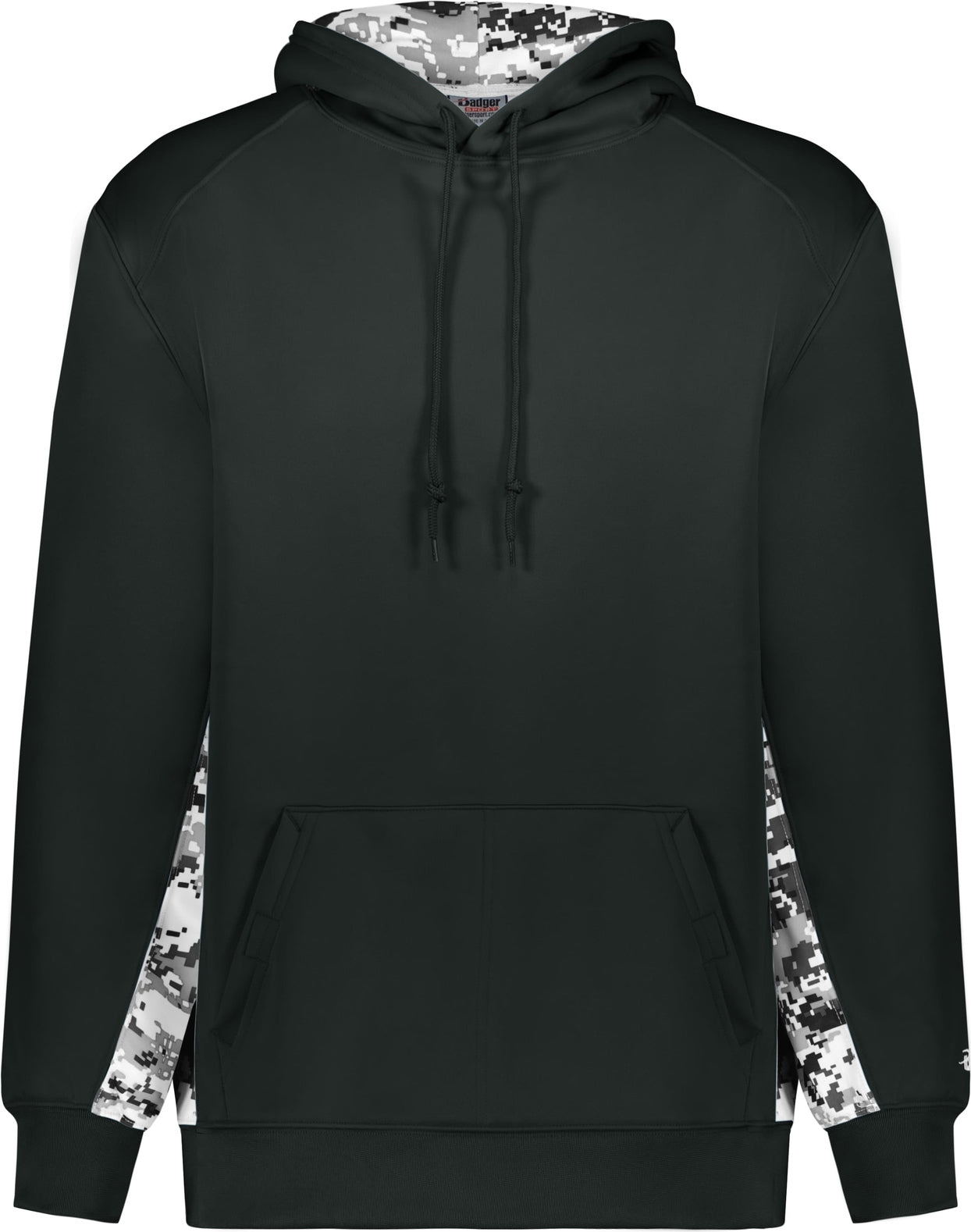 BA BLACK/WHITE DIGITAL DIGITAL COLOR BLOCK HOODIE