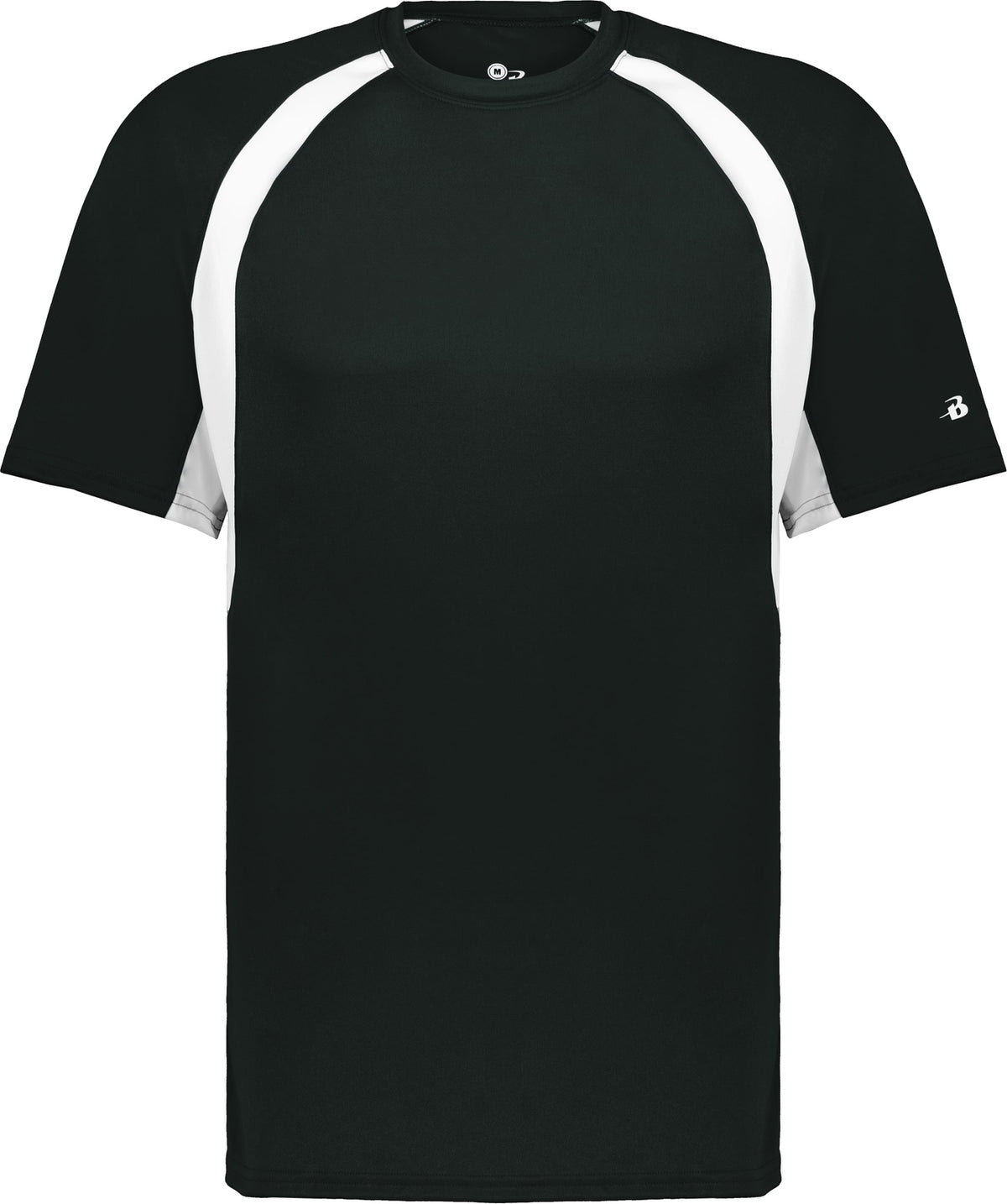 Front View of BA BLACK/WHITE HOOK TEE