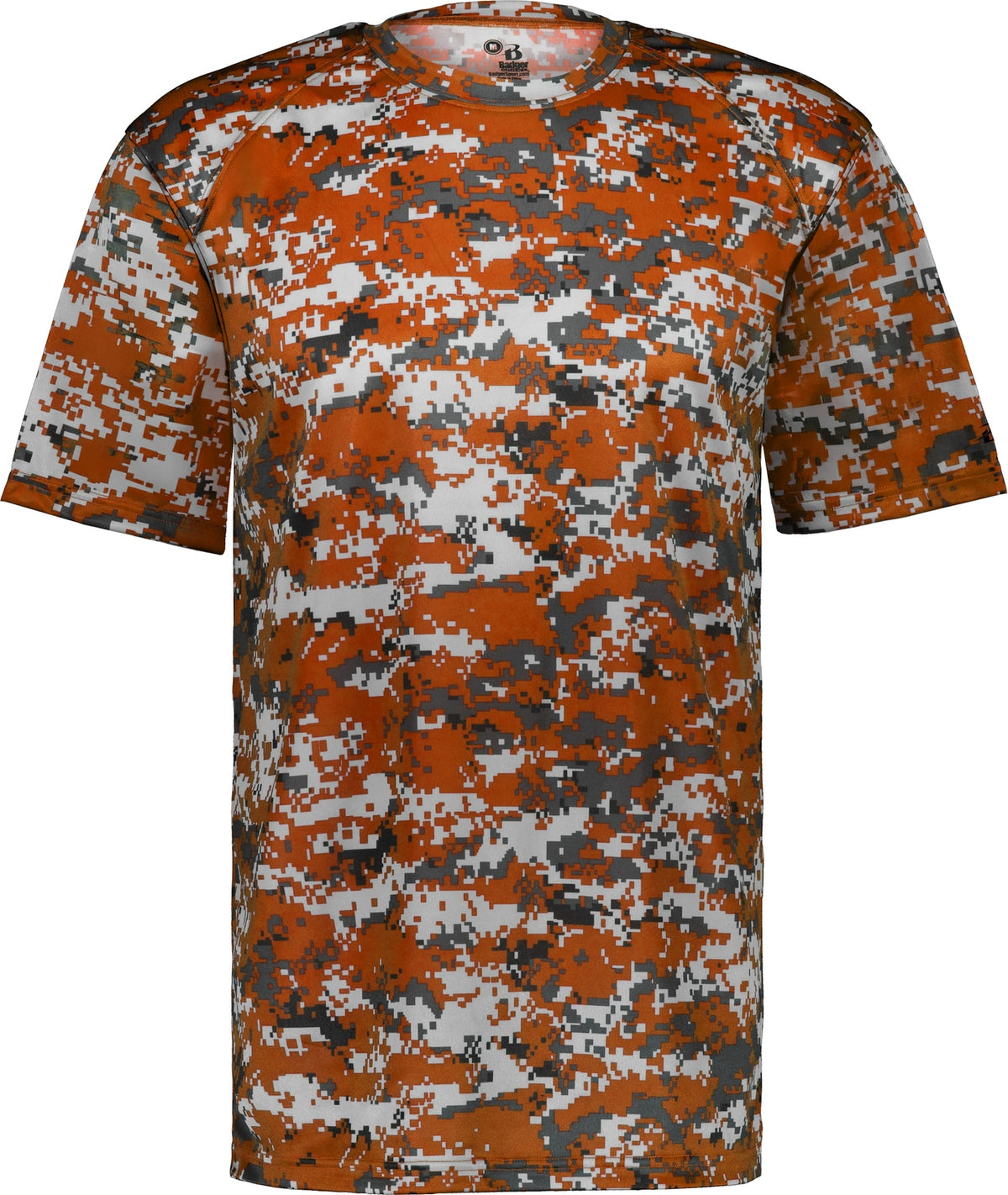 Front View of BA BT. ORANGE DIGITAL DIGITAL TEE