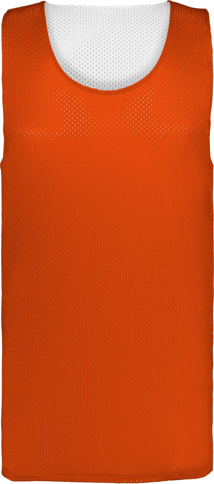 Front View of BA BT. ORANGE/WHITE MESH REVERSIBLE JERSEY