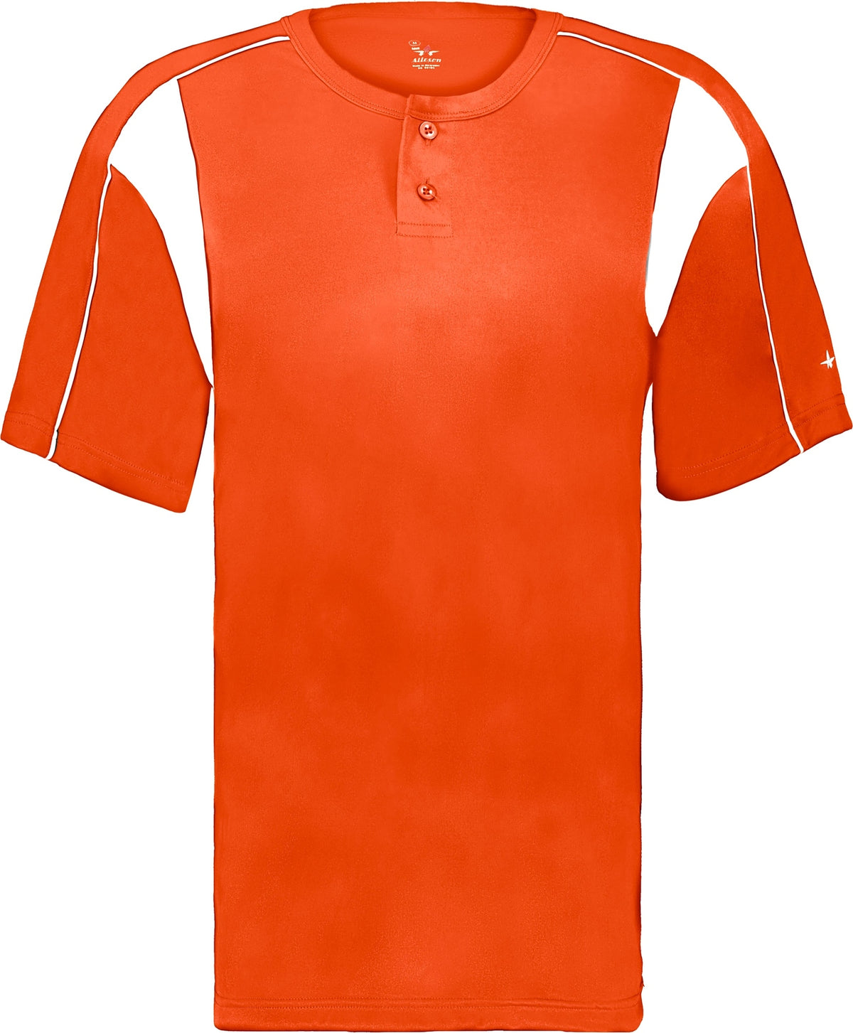 Front View of BA BT. ORANGE/WHITE YOUTH PRO PLACKET