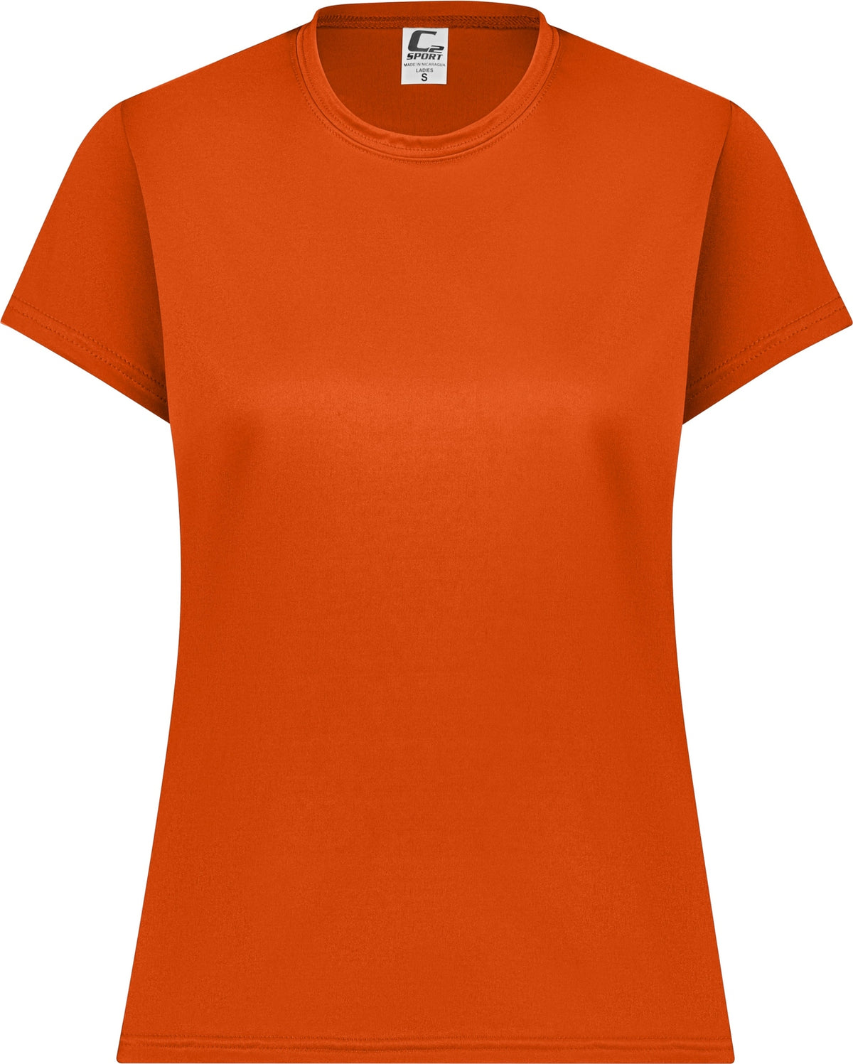 Front View of BA BURNT ORANGE LADIES C2 TEE