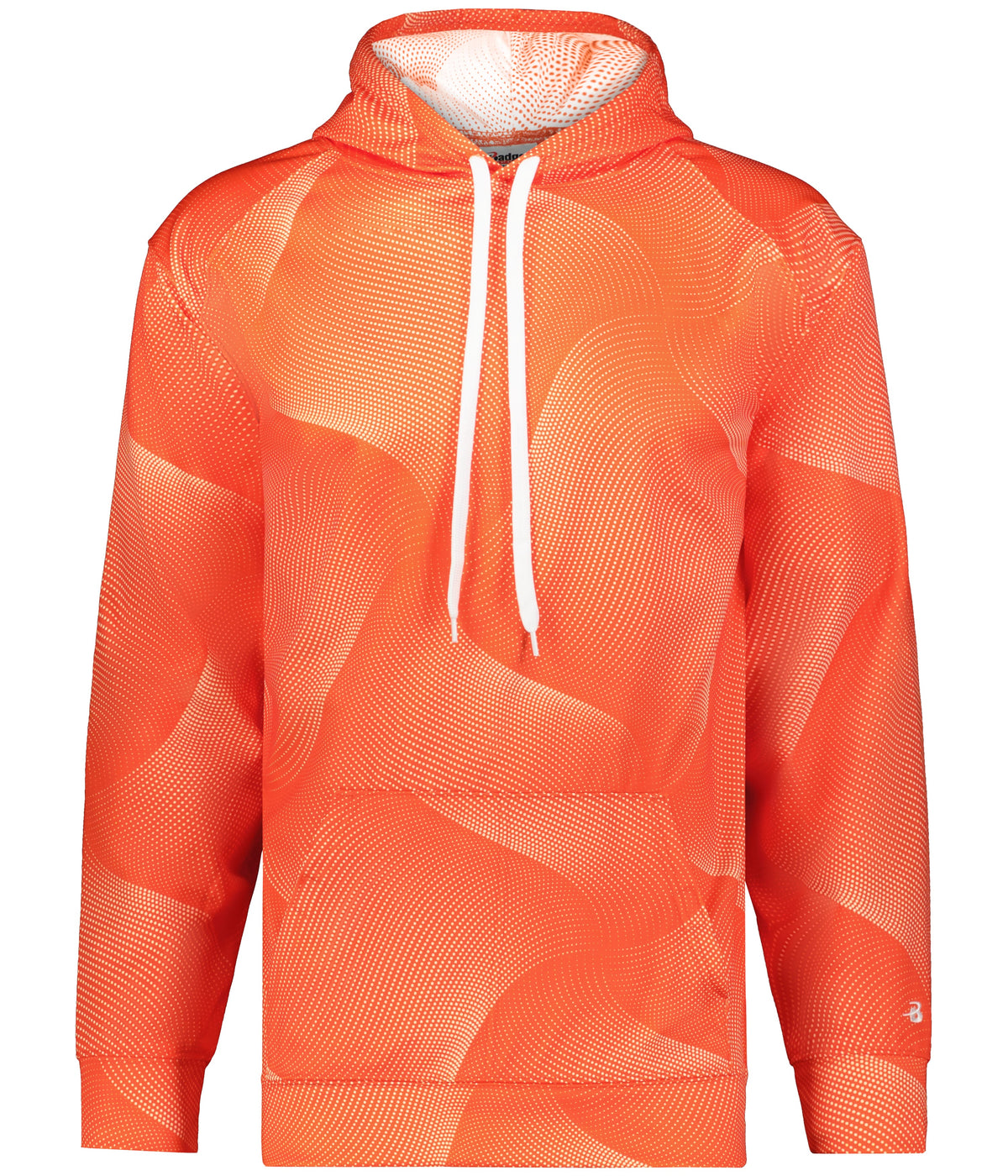 Front View of BA BURNT ORANGE WARP WARP HOOD