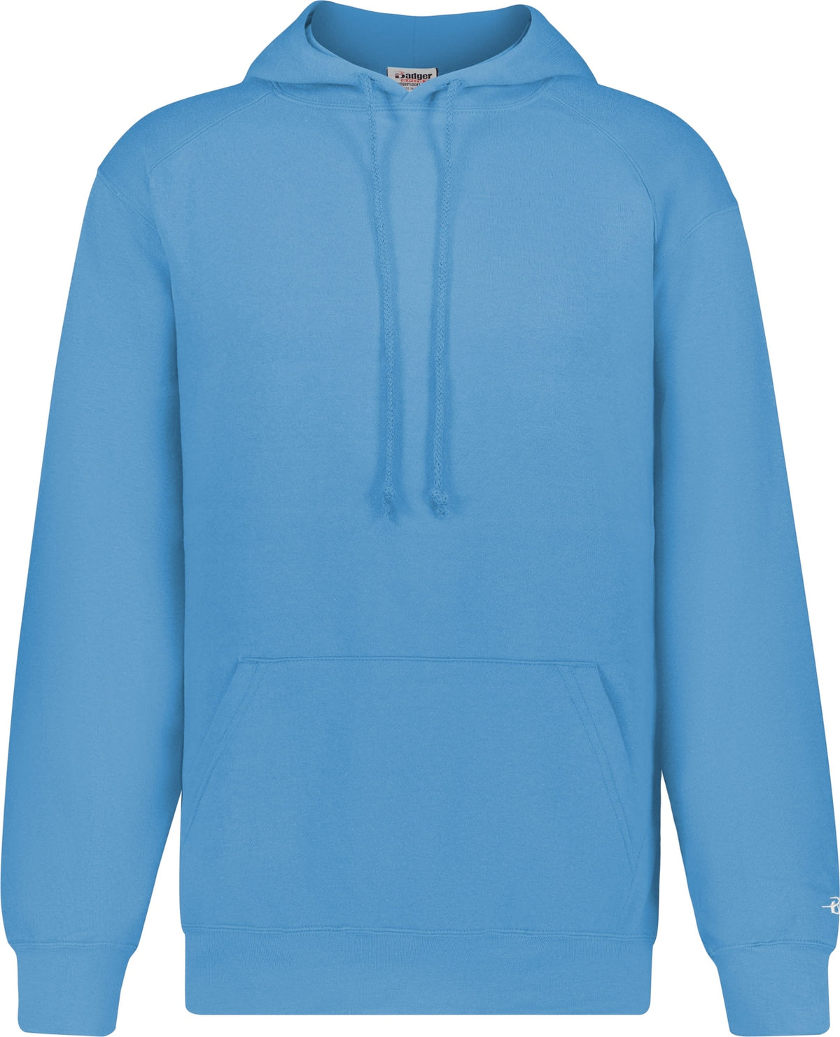 Front View of BA COLUMBIA BLUE ATHLETIC FLEECE HOODIE
