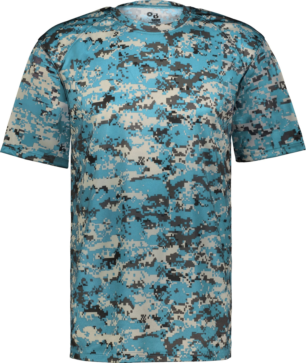 Front View of BA COLUMBIA BLUE DIGITAL DIGITAL TEE