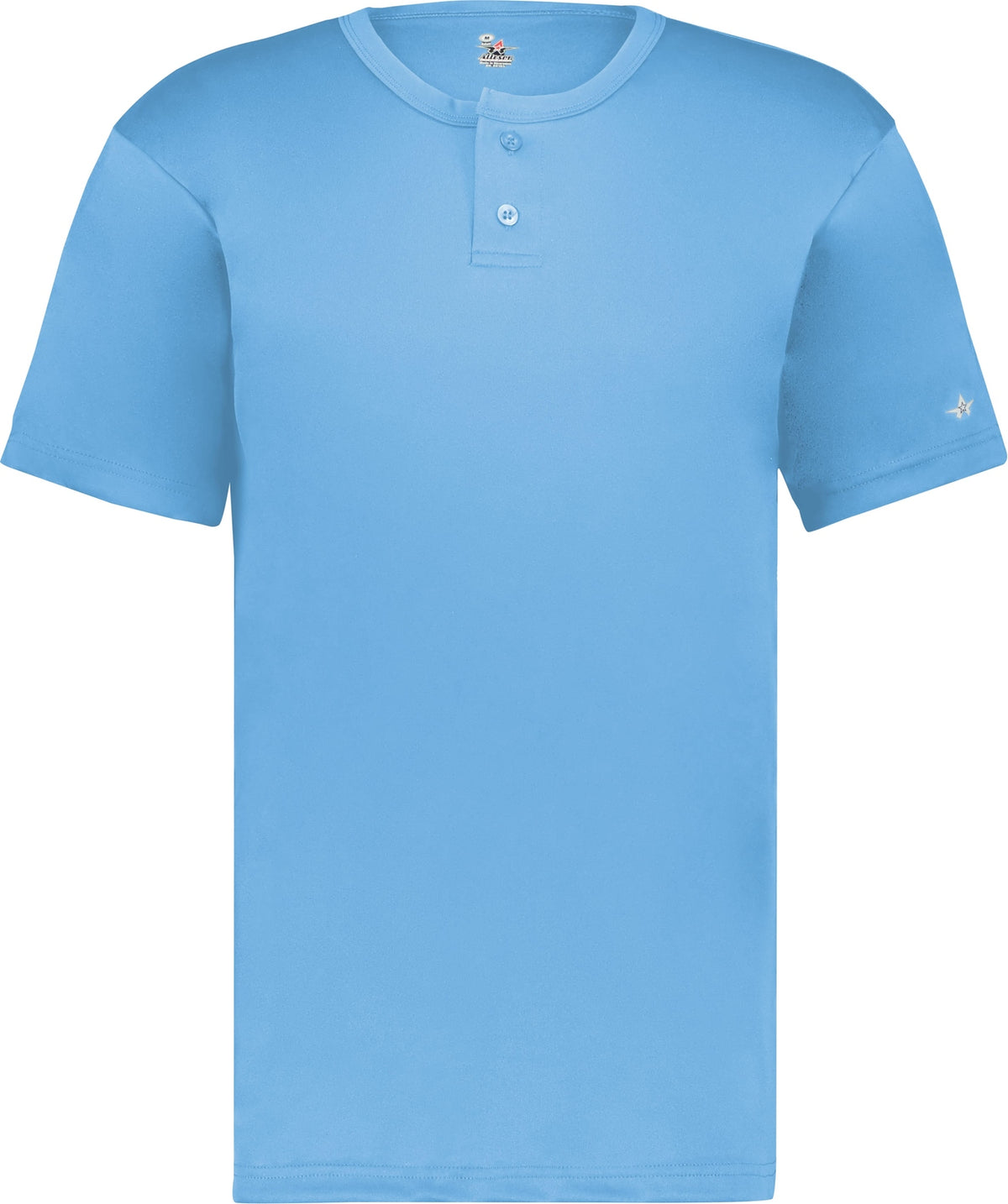Front View of BA COLUMBIA BLUE YOUTH B-CORE PLACKET