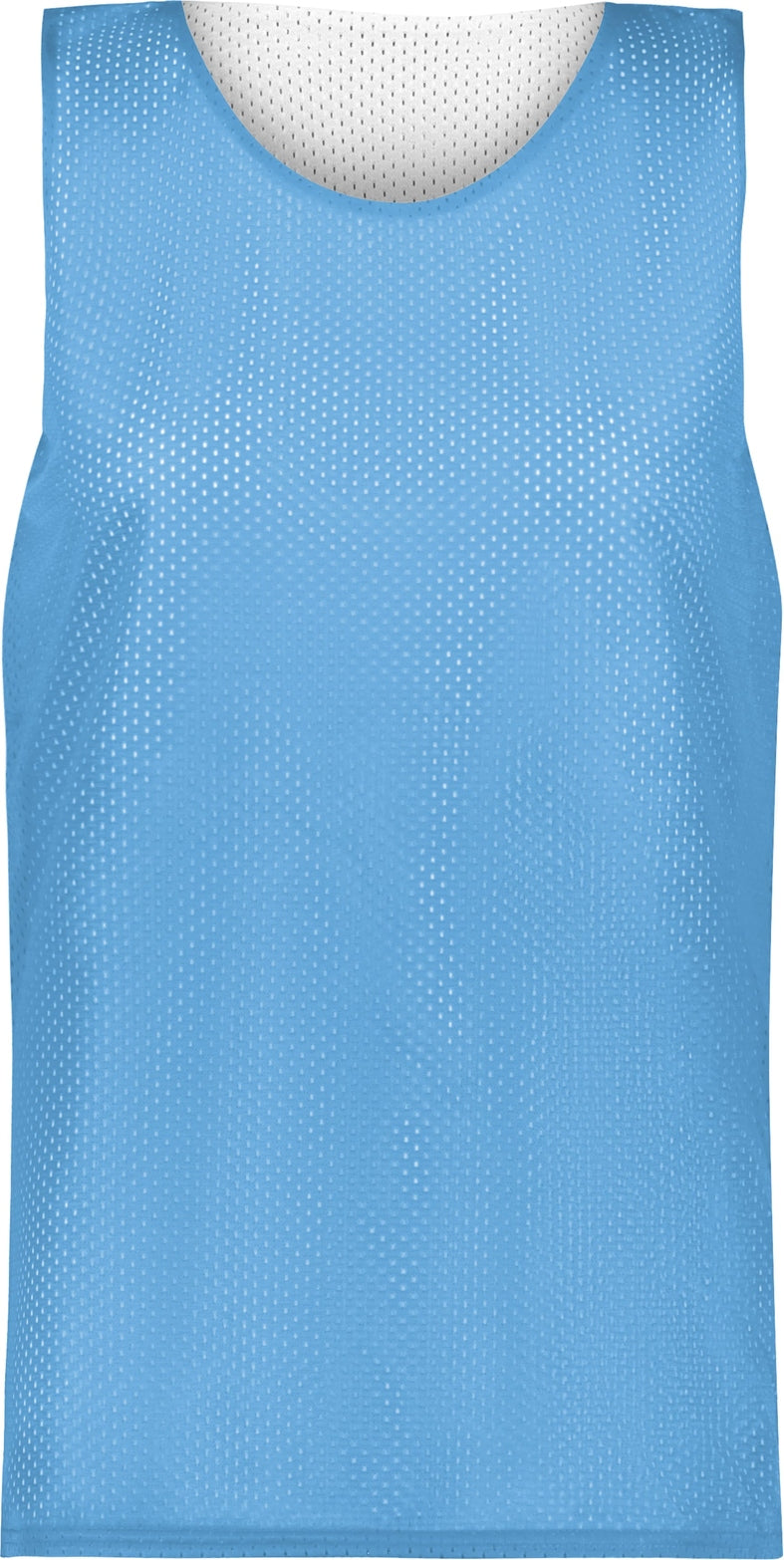 Front View of BA COLUMBIA BLUE/WHITE LADIES MESH REVERSIBLE JERSEY
