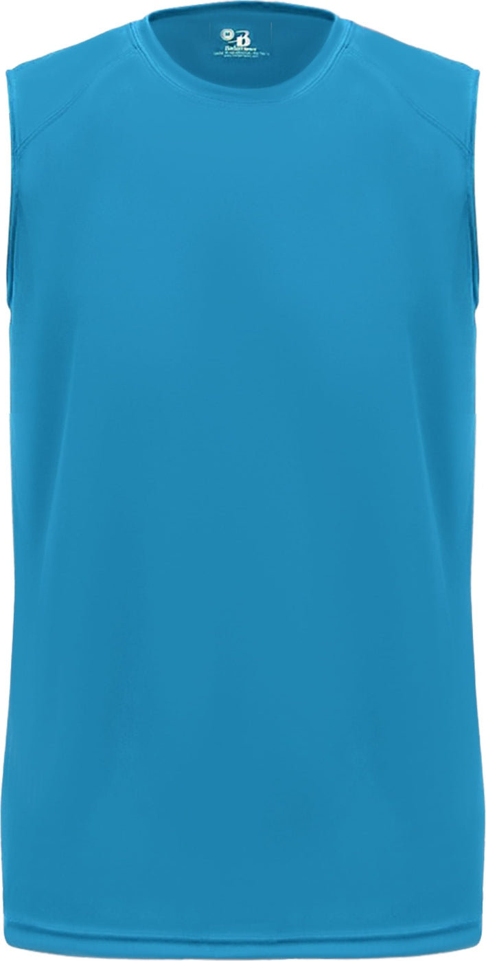Front View of BA ELECTRIC BLUE B-CORE SLEEVELESS TEE