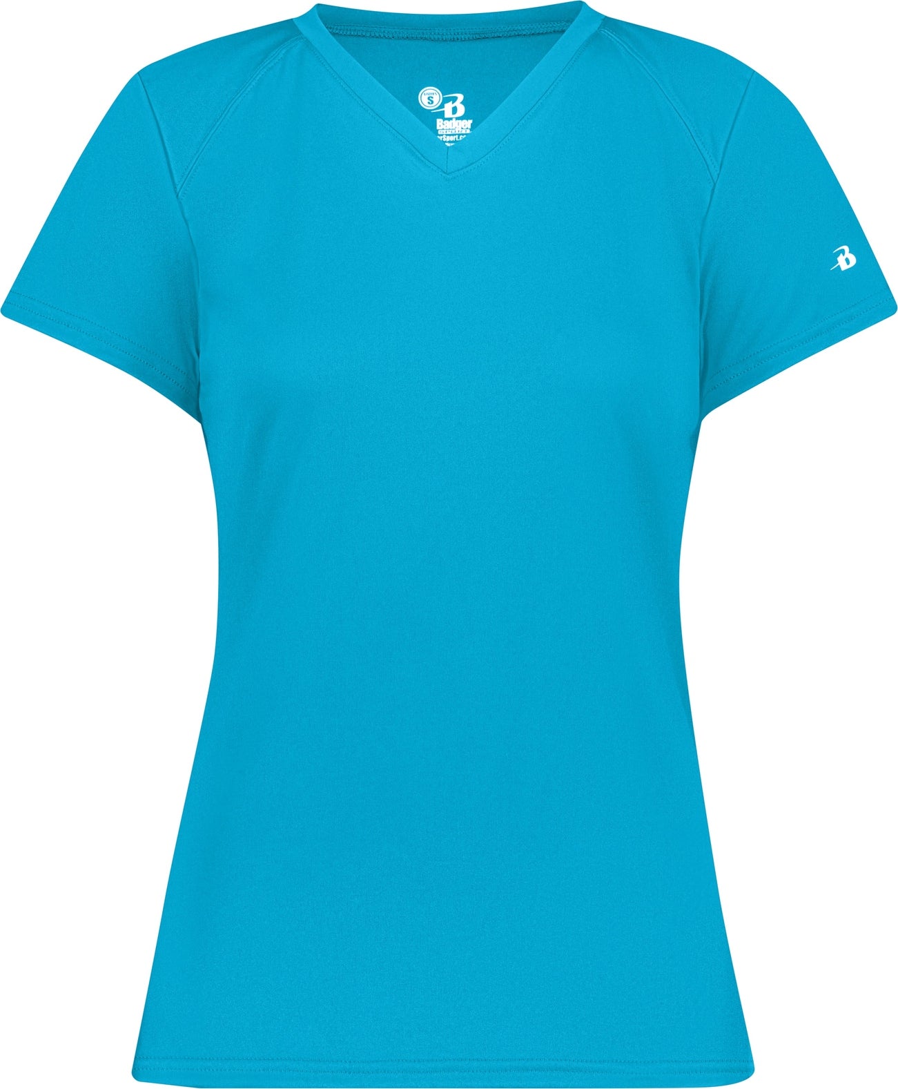 BA ELECTRIC BLUE LADIES B-CORE V-NECK TEE