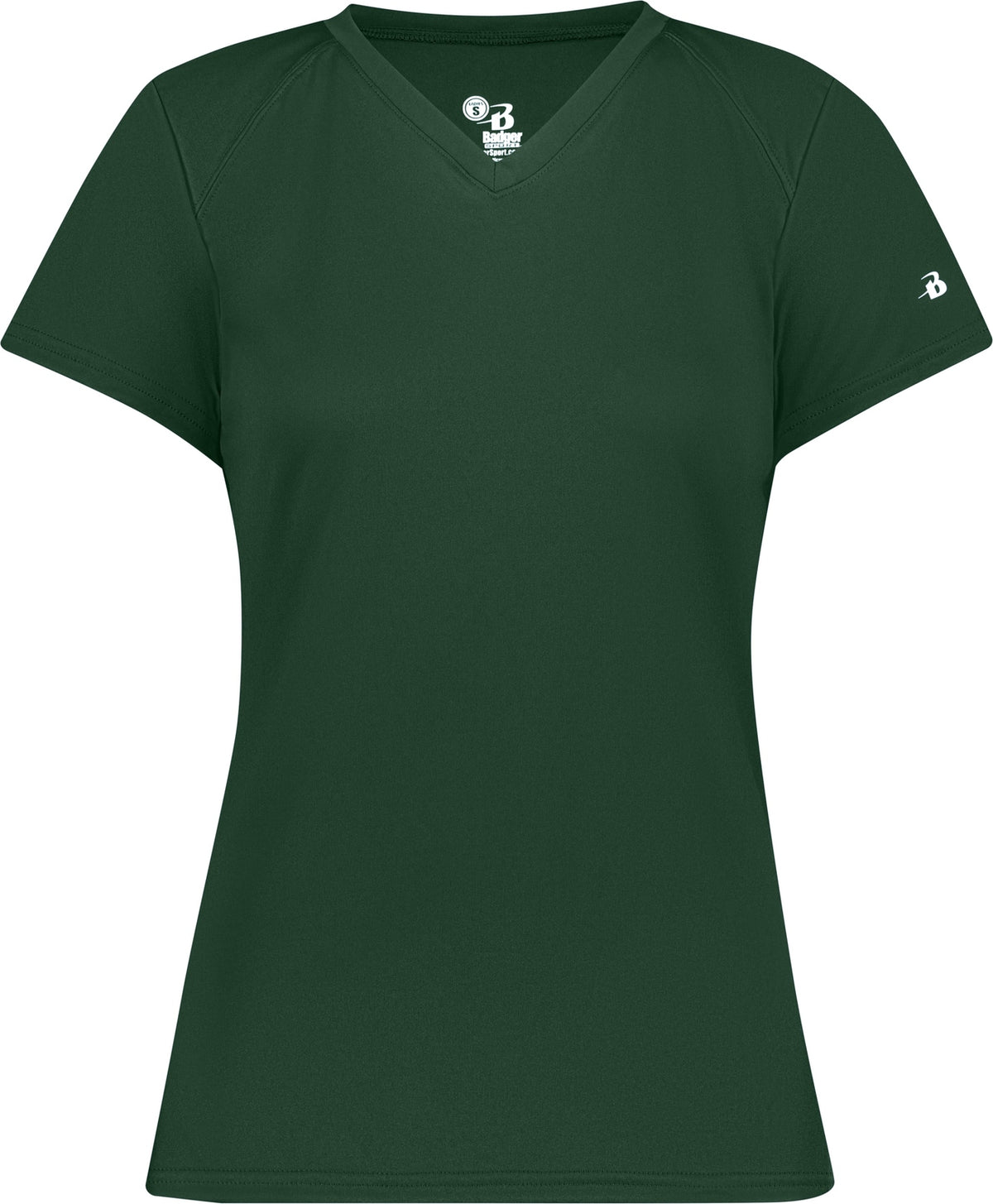 Front View of BA FOREST LADIES B-CORE V-NECK TEE