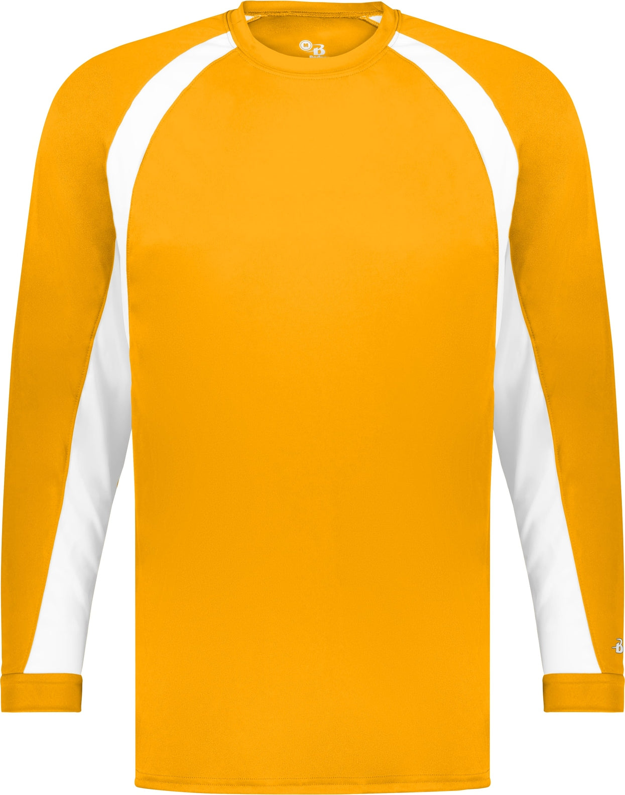 BA GOLD/WHITE HOOK L/S TEE