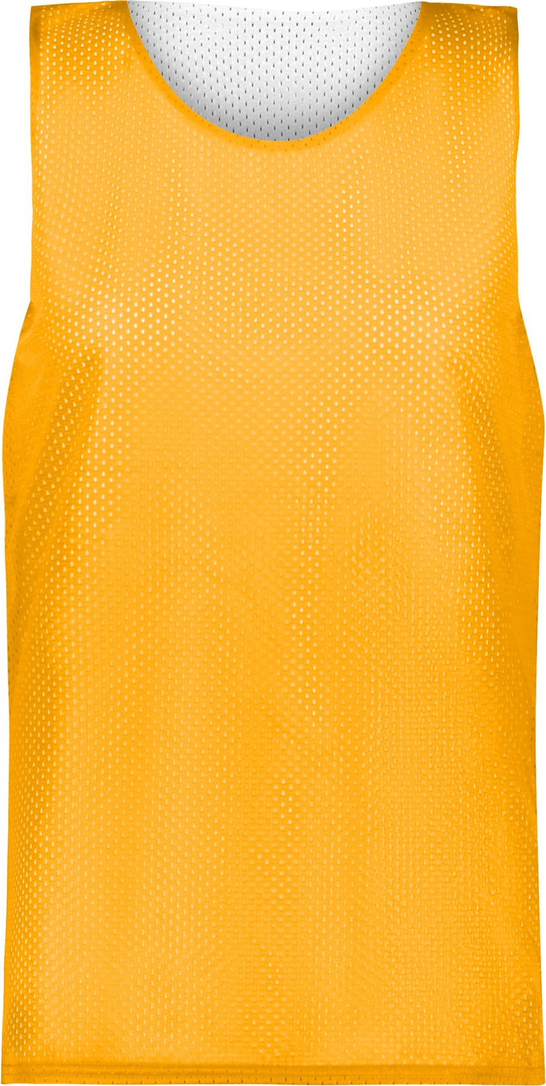 Front View of BA GOLD/WHITE LADIES MESH REVERSIBLE JERSEY