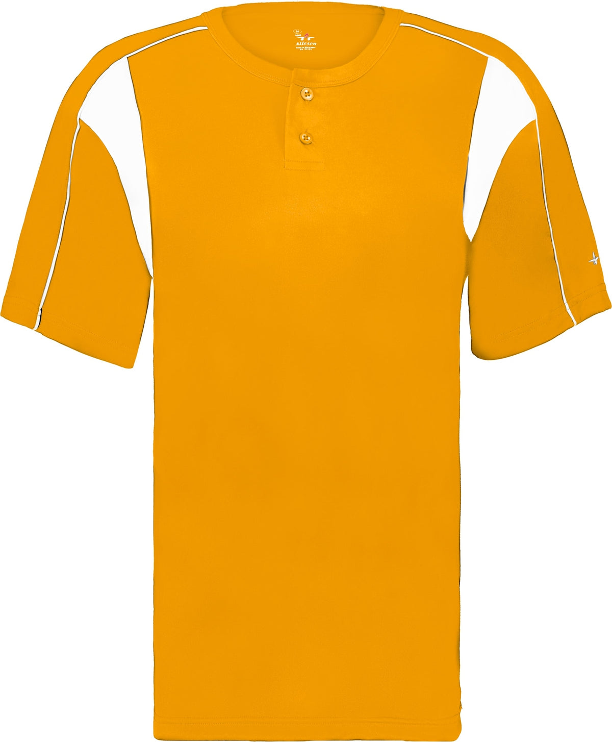 Front View of BA GOLD/WHITE PRO PLACKET