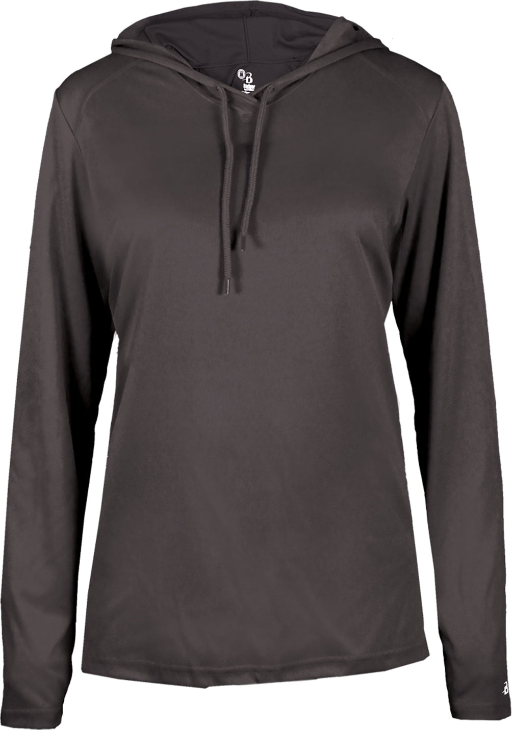 BA GRAPHITE LADIES B-CORE L/S HOOD TEE